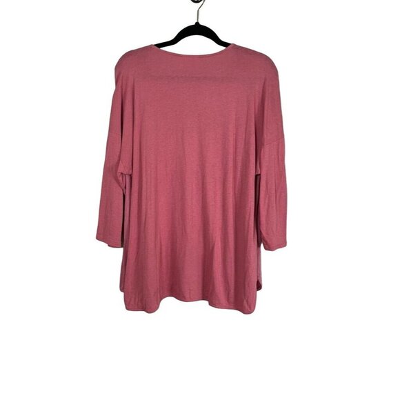 J Jill Floral Embroidery Top XL Pink Boho Western Feminine Hippie Tassel Classic - Picture 9 of 11